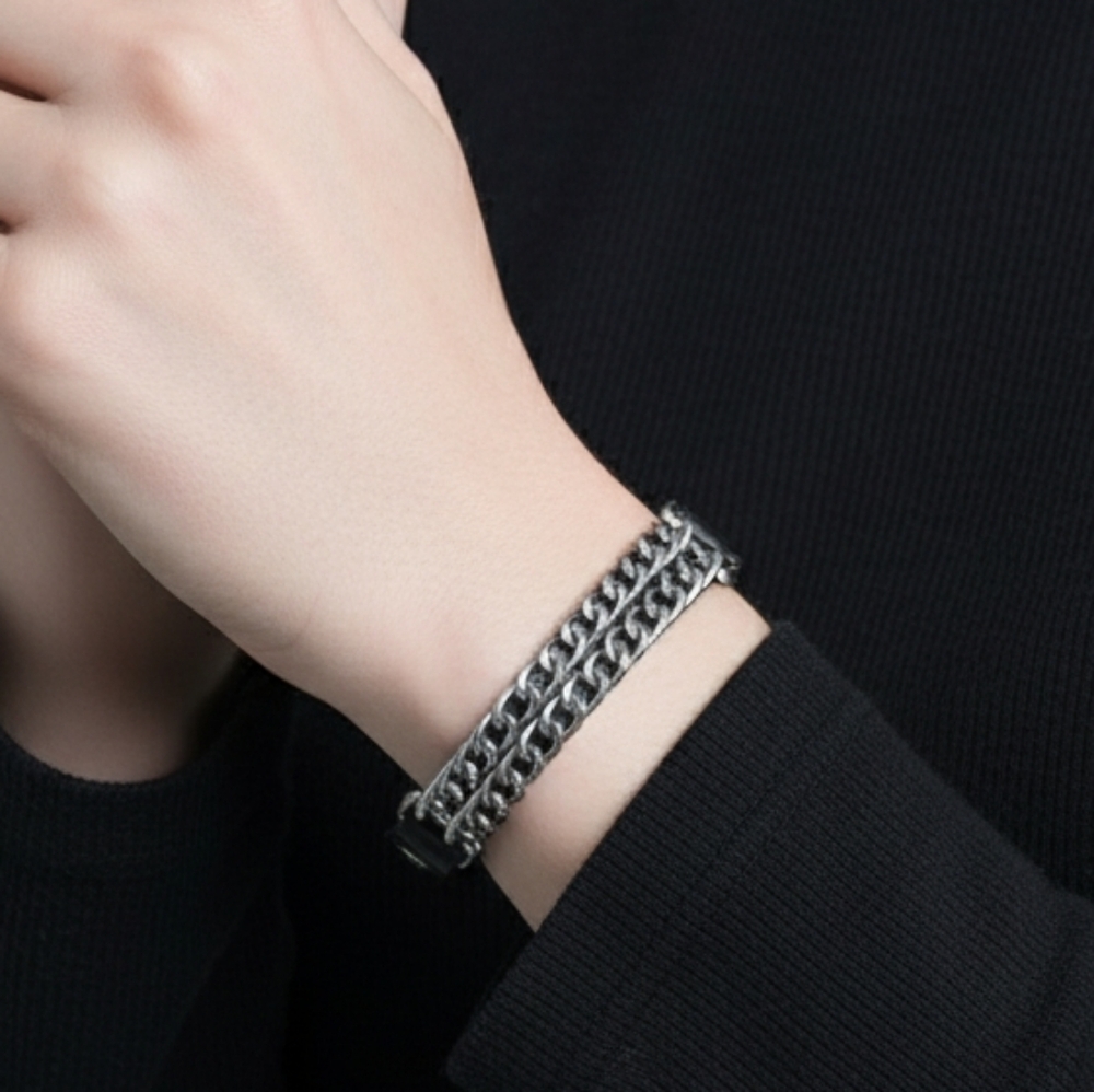 Silver Chain Link Bracelet